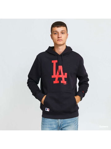 New Era MLB Seasonal Team Logo Hoody LA Navy Red