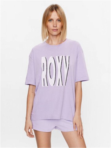 Roxy T-Shirt ERJZT05461 Fialová Regular Fit