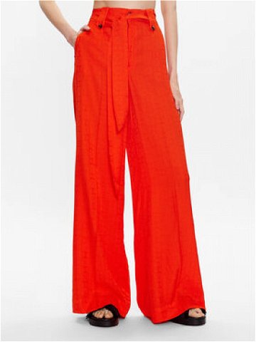 TWINSET Kalhoty z materiálu 231TT2143 Oranžová Regular Fit