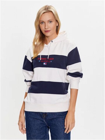 Tommy Jeans Mikina DW0DW16139 Écru Relaxed Fit
