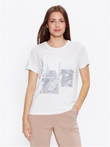 Fransa T-Shirt 20611758 Bílá Regular Fit
