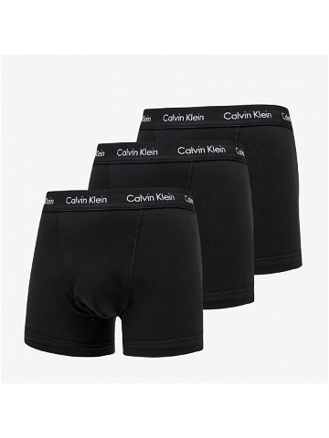 Calvin Klein 3-Pack Trunks Cotton Stretch Black