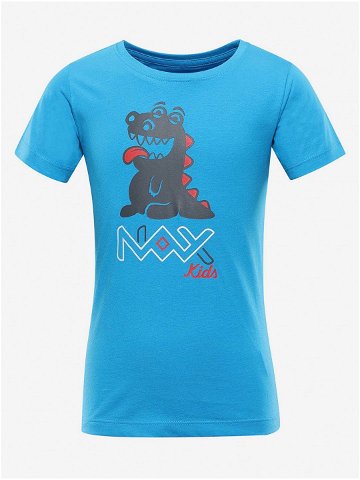 Modré dětské tričko s potiskem NAX Lievro