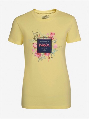 Žluté dámské tričko NAX SEDOLA