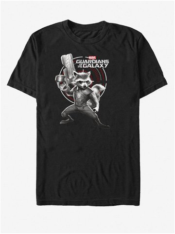 Černé unisex tričko Rocket Strážci Galaxie ZOOT FAN Marvel