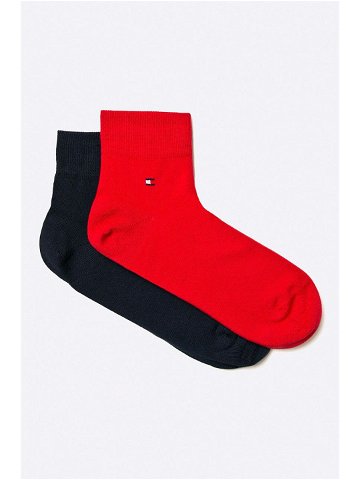Ponožky Tommy Hilfiger 2-pack pánské červená barva