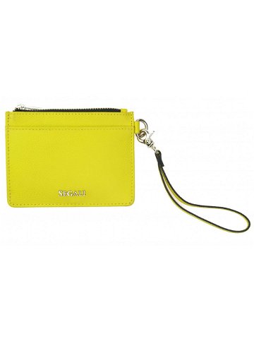 SEGALI Kožená mini peněženka-klíčenka 7290 A neon lime