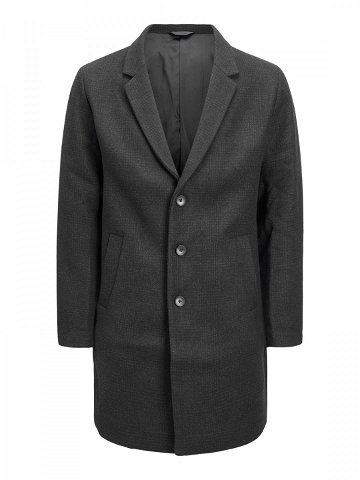 Jack & Jones Pánský kabát JJEMOULDER 12171374 Dark Grey L