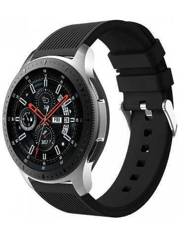 4wrist Silikonový řemínek pro Samsung Galaxy Watch – Černý 22 mm