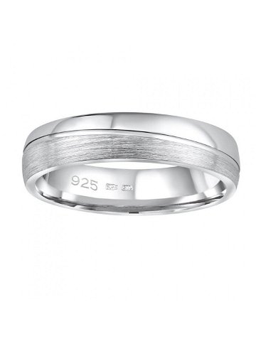 Silvego Snubní stříbrný prsten Glamis pro muže i ženy QRD8453M 71 mm