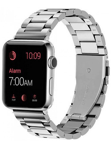 4wrist Ocelový tah pro Apple Watch – Stříbrný 42 44 45 49 mm