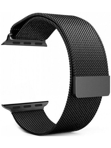 4wrist Ocelový milánský tah pro Apple Watch – Černý 38 40 41 mm