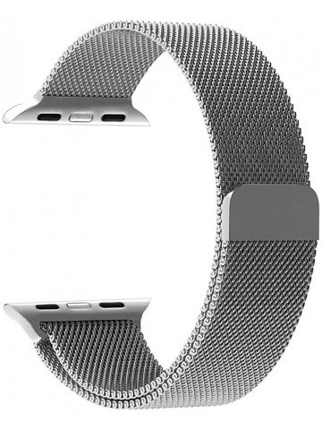4wrist Ocelový milánský tah pro Apple Watch – Stříbrný 38 40 41 mm