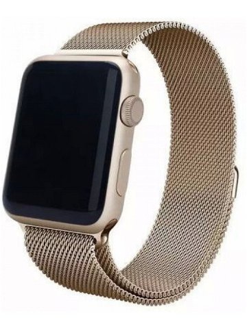4wrist Ocelový milánský tah pro Apple Watch – Zlatý tmavý 38 40 41 mm