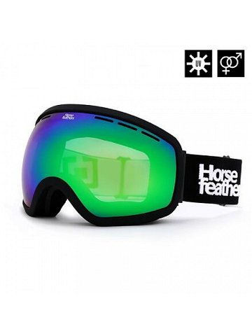 HORSEFEATHERS Snowboardové brýle Knox – black mirror green BLACK