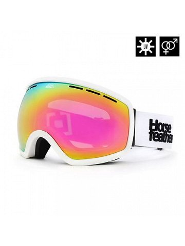 HORSEFEATHERS Snowboardové brýle Knox – white mirror pink WHITE