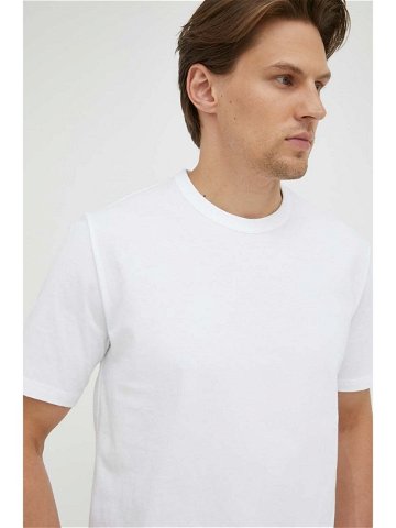 Bavlněné tričko Marc O Polo bílá barva