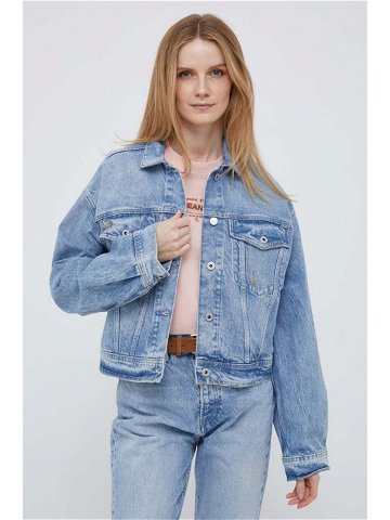Džínová bunda Pepe Jeans Turner Rainbow dámská přechodná oversize