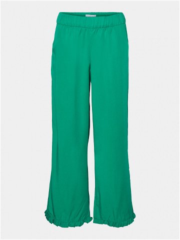 Vero Moda Girl Kalhoty z materiálu 10283853 Zelená Wide Leg