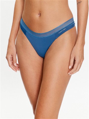 Calvin Klein Underwear Kalhotky string 000QF6307E Modrá