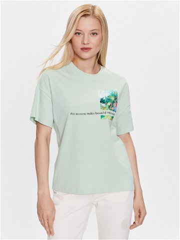 S Oliver T-Shirt 2130597 Zelená Loose Fit