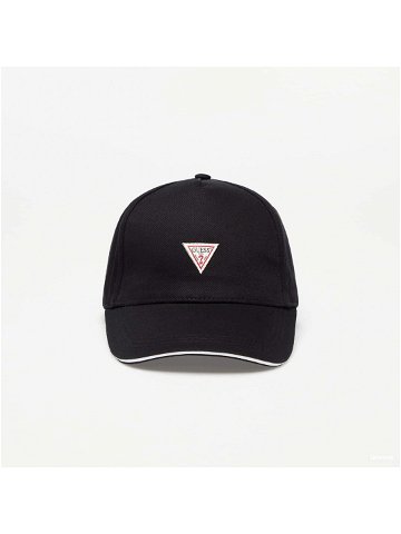 GUESS Triangle Logo Cap Black