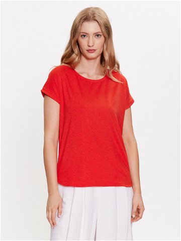ICHI T-Shirt 20109945 Červená Regular Fit