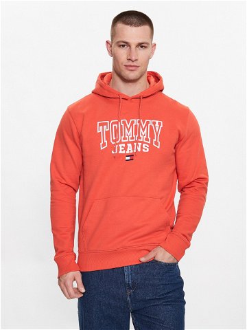 Tommy Jeans Mikina DM0DM16792 Oranžová Regular Fit