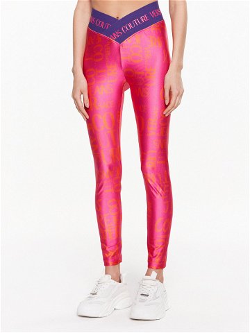 Versace Jeans Couture Legíny 74HAC113 Růžová Slim Fit