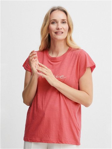 Fransa T-Shirt 20612027 Růžová Regular Fit