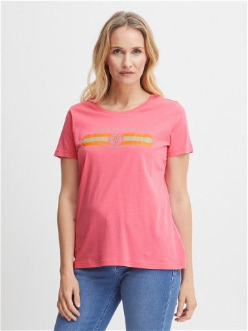 Fransa T-Shirt 20612083 Růžová Regular Fit