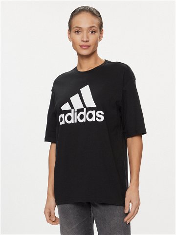 Adidas T-Shirt Essentials Big Logo Boyfriend T-Shirt HR4931 Černá Loose Fit