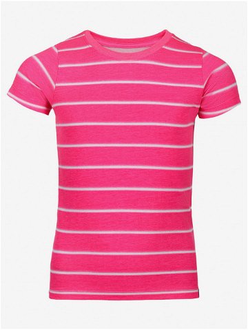 Tmavě růžové holčičí pruhované tričko NAX Tiaro