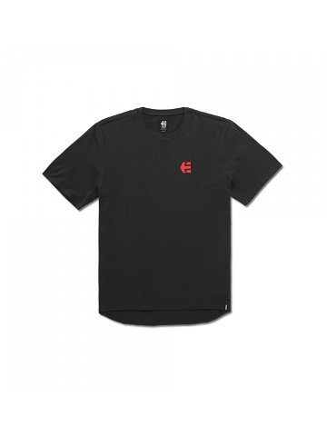 Etnies pánské tričko Icon Quick Dry Black Red Černá Velikost XL