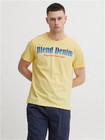 Blend T-Shirt 20715332 Žlutá Regular Fit