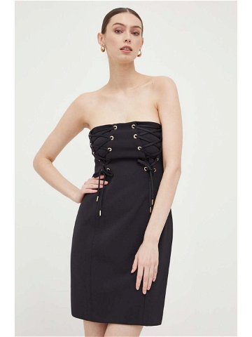 Šaty Pinko černá barva mini oversize