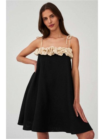 Šaty Undress Code Bambina černá barva mini oversize