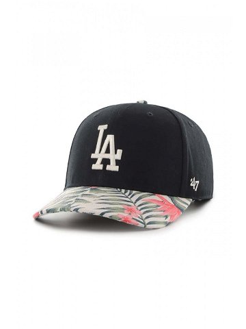 Kšiltovka 47brand MLB Los Angeles Dodgers černá barva s aplikací