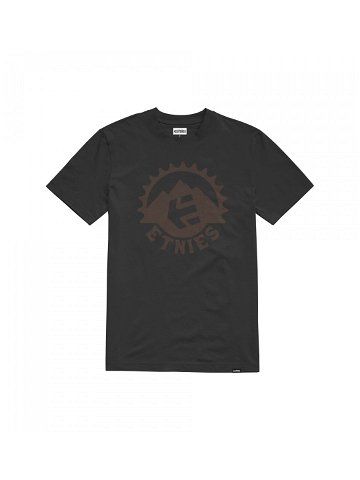 Etnies pánské tričko Spoke Tech Black Brown Černá Velikost M