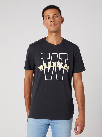 Wrangler T-Shirt Graphic W7CEEEXV6 112331886 Černá Regular Fit