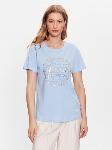Fransa T-Shirt 20611797 Modrá Regular Fit