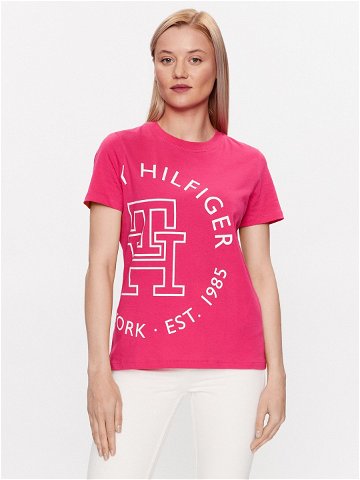 Tommy Hilfiger T-Shirt WW0WW40051 Růžová Regular Fit