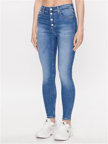 Calvin Klein Jeans Jeansy J20J221252 Modrá Skinny Fit