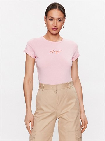 Hugo T-Shirt 50486327 Růžová Slim Fit