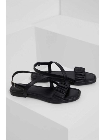 Kožené sandály Answear Lab dámské černá barva