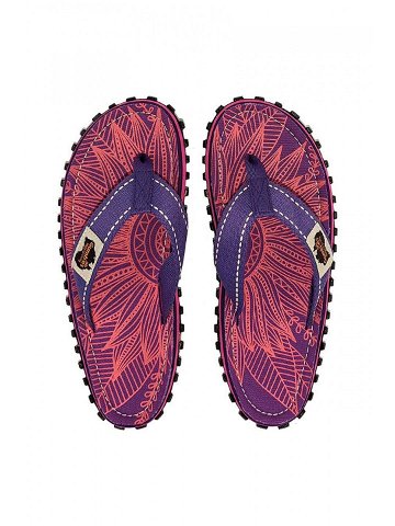 Žabky Gumbies Islander dámské fialová barva na plochém podpatku