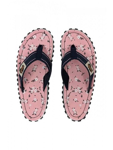 Žabky Gumbies Islander dámské růžová barva na plochém podpatku