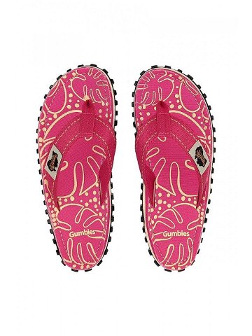 Žabky Gumbies Islander dámské růžová barva na plochém podpatku