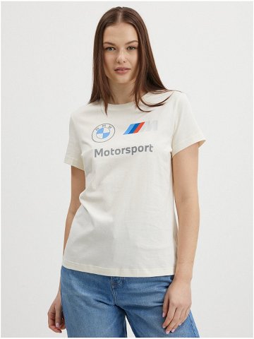 Krémové dámské tričko Puma BMW MMS