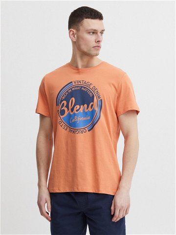 Blend T-Shirt 20715308 Oranžová Regular Fit